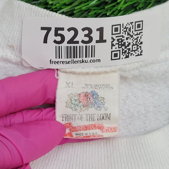 Vintage 80s Pizza Surfer Sweatshirt XL 22x25 Garibaldi - Picture 11 of 15